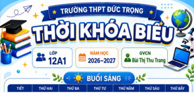 Thời khóa biểu tuần 01 - Áp dụng từ ngày 07/9/2026