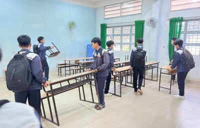Ngày thứ bảy tình nguyện vì một mái trường xanh sạch đẹp tại Trường THPT Đức Trọng
